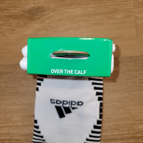 adidas Aeroknit Soccer Over The Calf Socks Men's White/Black New with Tags - Picture 10 of 10